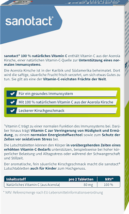 Vitamin C Lutschtabletten sanotact