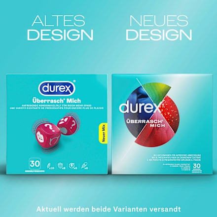 Kondome Mix Überrasch' Mich, Breite 52, 53 & 56mm Durex
