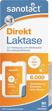 Laktase 6.000 FCC Mini-Tabletten 90 St. sanotact