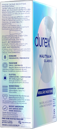 Kondome Hautnah Classic, Breite 56mm Durex