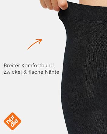 Strumpfhose Wohlig Warm schwarz Gr. 44/48, 100 DEN nur die