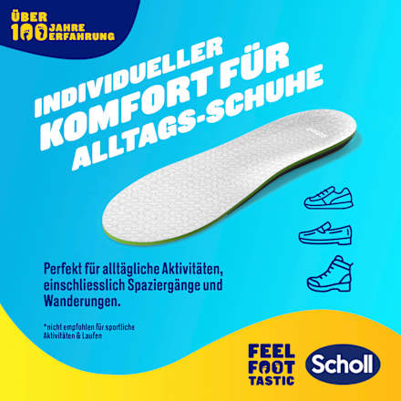 Einlegesohlen Liquiflex everyday, Gr. 35,5 - 40,5 (1 Paar) Scholl