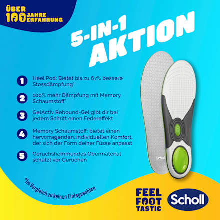 Einlegesohlen Liquiflex everyday, Gr. 35,5 - 40,5 (1 Paar) Scholl