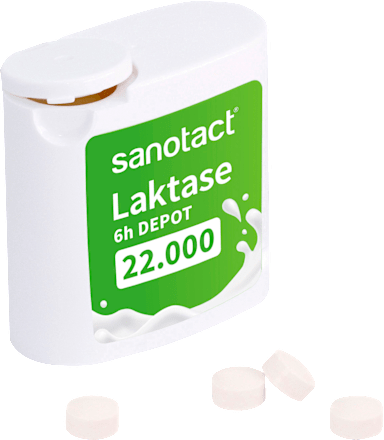 Laktase 22.000 Depot Tabletten (40 Stück) sanotact