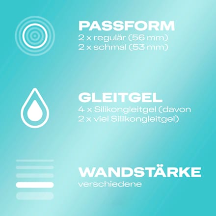 Kondome Mix Überrasch' Mich, Breite 52, 53 & 56mm Durex