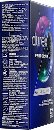 Kondome Performa, Breite 56mm Durex