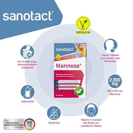 D-Mannose Plus Tabletten 30 St sanotact