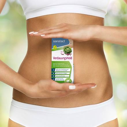 Verdauungsheld Tabletten im Klickspender sanotact