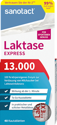 Express Laktase 13000 Kautabletten sanotact