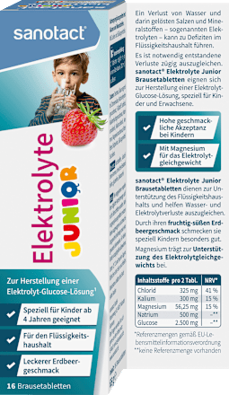 Brausetabletten Elektrolyte Junior sanotact