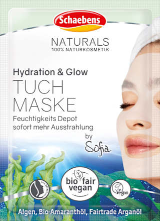 Tuchmaske Naturals Hydration & Glow Schaebens