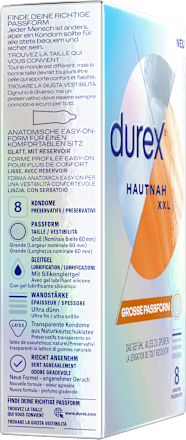 Kondome Hautnah XXL, Breite 60mm Durex