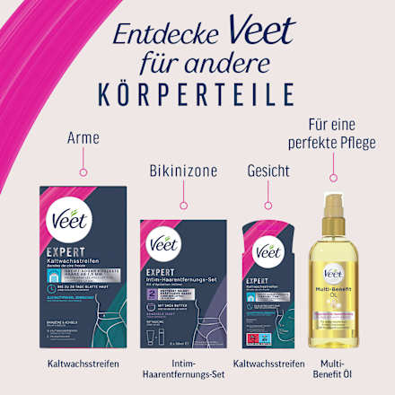 Intimbereich Set Expert, Enthaarungscreme & Multi-Benefit-Schaum (2x50 ml) Veet