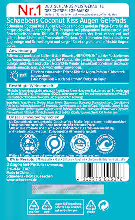 Augen Gel-Pads Coconut Kiss (1 Paar) Schaebens