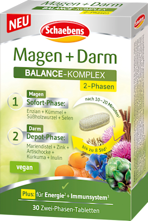 Magen + Darm Balance-Komplex Tabletten 30 St Schaebens