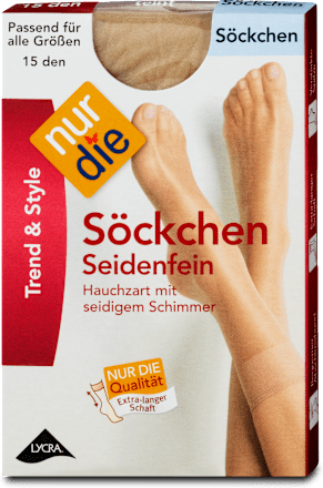 Trend & Style Söckchen Seidenfein teint 15 DEN (1 Paar) nur die