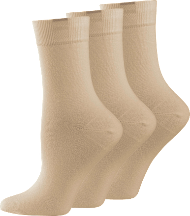 Passt perfekt Socken beige, Größe: 35-38 (3 Paar) nur die