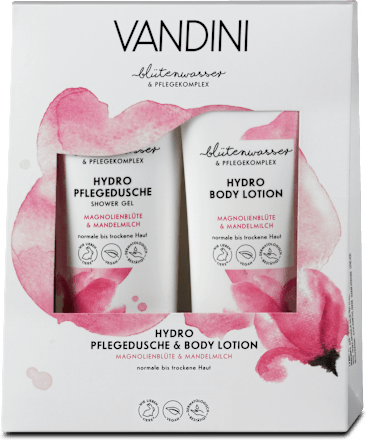 Geschenkset Hydro Körperpflege Pflegedusche & Body Lotion VANDINI