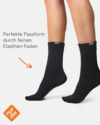 Passt Perfekt Socken schwarz Gr. 39-42 nur die