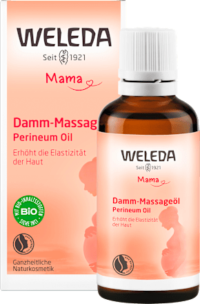 Olej na masáž hrádze Mama WELEDA