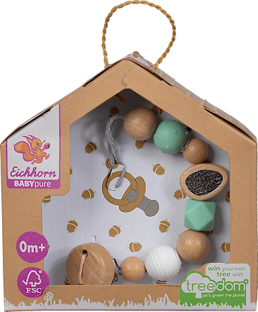 Baby Pure Schnullerkette Eichhorn