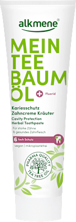 Zahnpasta Kariesschutz Mein Teebaumöl Kräuter alkmene