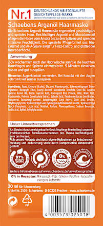Haarmaske Arganöl Schaebens