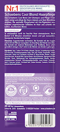 Haarmaske Cool Blond Schaebens