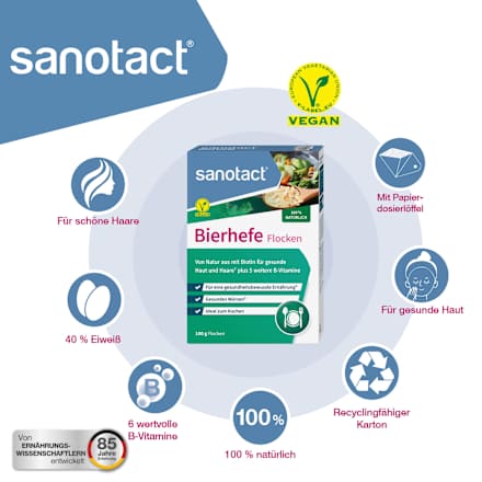 Bierhefe Flocken sanotact
