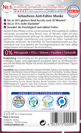 Anti-Falten Maske Schaebens
