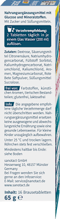 Brausetabletten Elektrolyte Junior sanotact
