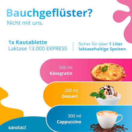 Express Laktase 13000 Kautabletten 40 St sanotact