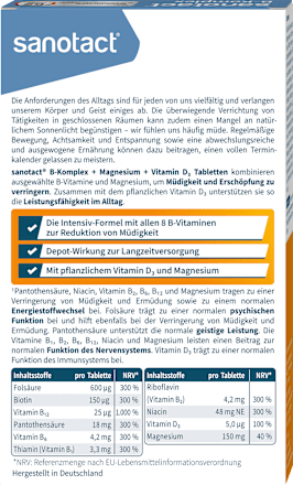 B-Komplex Tabletten sanotact