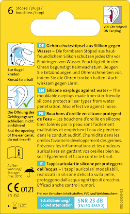 Ohrstöpsel Aqua Ohropax