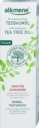 Kräuter Zahncreme mit australischem Teebaumöl alkmene