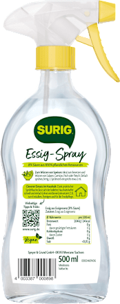 Essigreiniger Spray für Küche und Haushalt SURIG