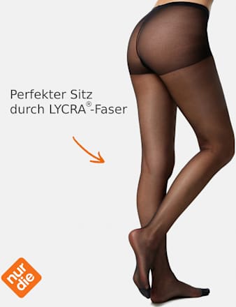 Strumpfhose Seidenfein schwarz Gr. 40/44, 15 DEN nur die