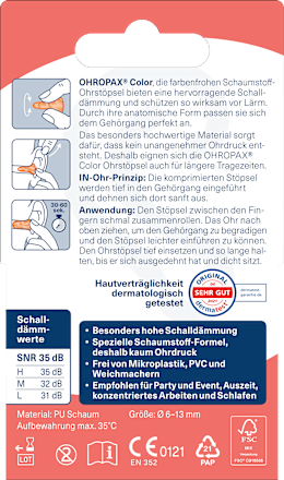 Ohrstöpsel Color Ohropax