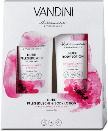 Geschenkset Nutri Körperpflege Pflegedusche & Body Lotion VANDINI