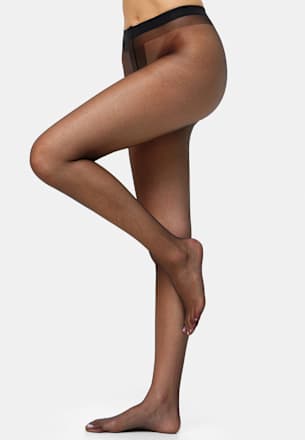 Strumpfhose transparent schwarz Gr. 44/48, 15 DEN nur die