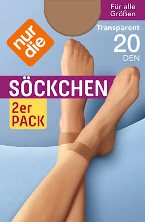 Söckchen transparent mandel onesize 20 DEN nur die