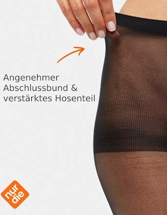 Seidenfein Strumpfhose schwarz 15 DEN, Gr. 44/48 nur die