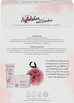 Geschenkset "Purity" mit Schwamm 3tlg VANDINI