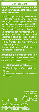 Skin Food Light dnevna krema za suvu kožu - univerzalna WELEDA