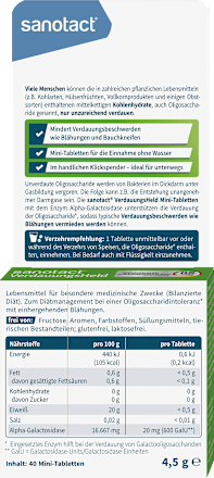 Verdauungsheld Tabletten im Klickspender sanotact