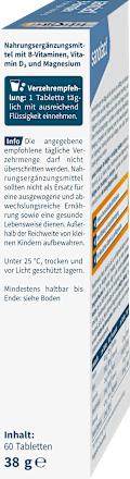B-Komplex + Magnesium + Vitamin D3 Tabletten 60 St sanotact