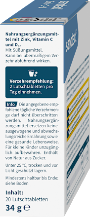 Zink + C + D Lutschtabletten 20 St. sanotact