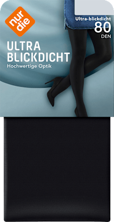 Strumpfhose ultra blickdicht schwarz Gr. 40/44, 80 DEN nur die