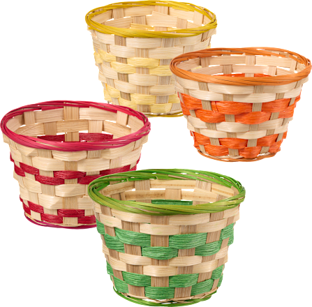 Osterkorb, klein, rund (14,5x9 cm) Dekorieren & Einrichten