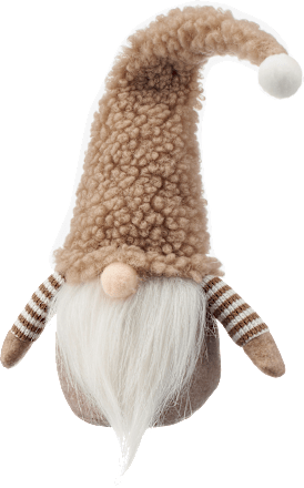 Stoffwichtel mit Teddymütze, beige-weiß Dekorieren & Einrichten